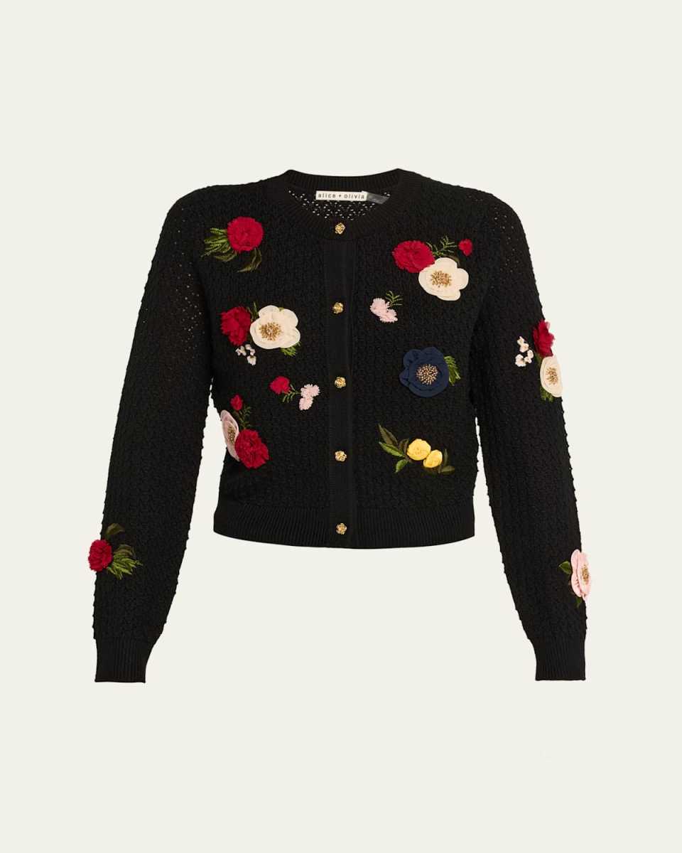 Dollie Floral Crewneck Cardigan